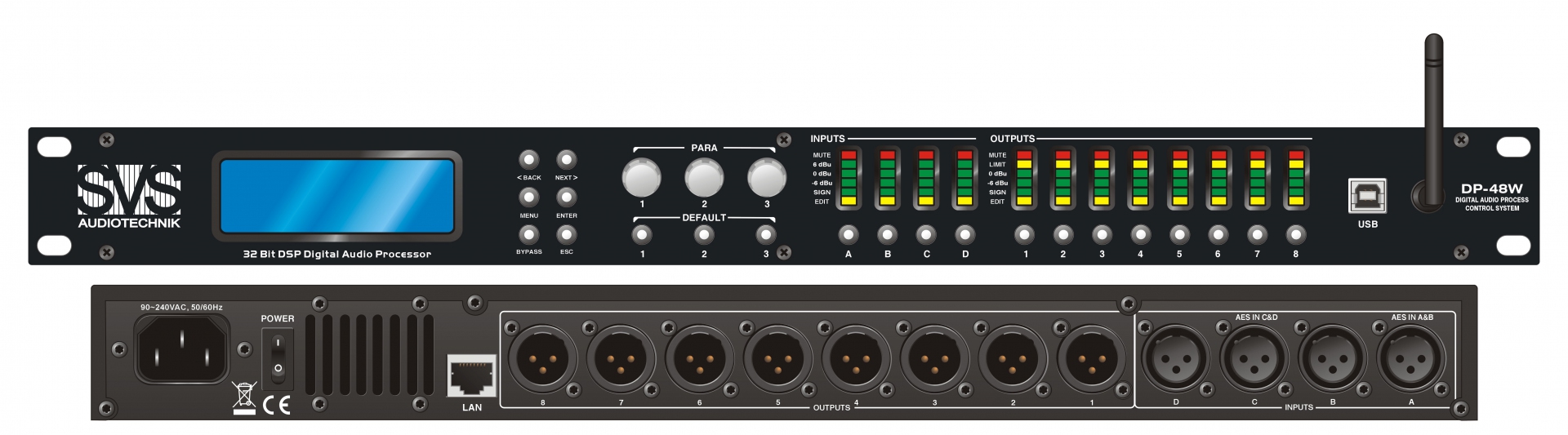 SVS Audiotechnik DP-48W Цифровой процессор: 4 входа 8 выходов в Вологодской области