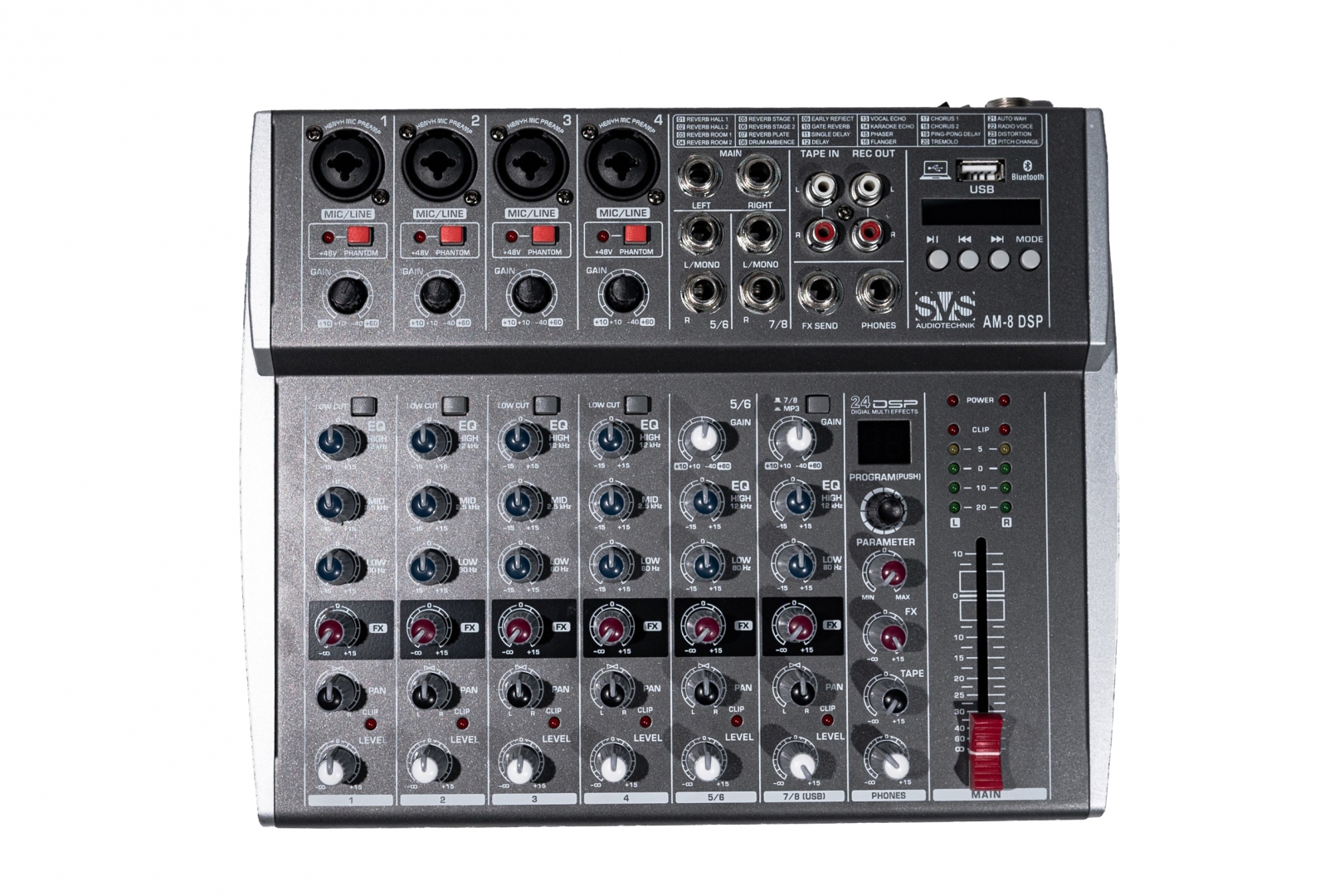 SVS Audiotechnik mixers AM-8 DSP Микшерный пульт аналоговый, 8-канальный в Вологодской области